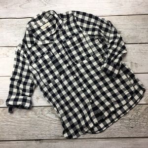 Two Vince camuto Blouse- White Blue Check- Small-